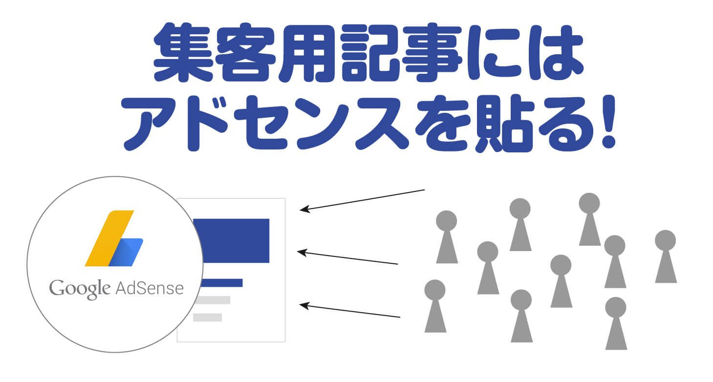 集客記事にはアドセンスを貼る