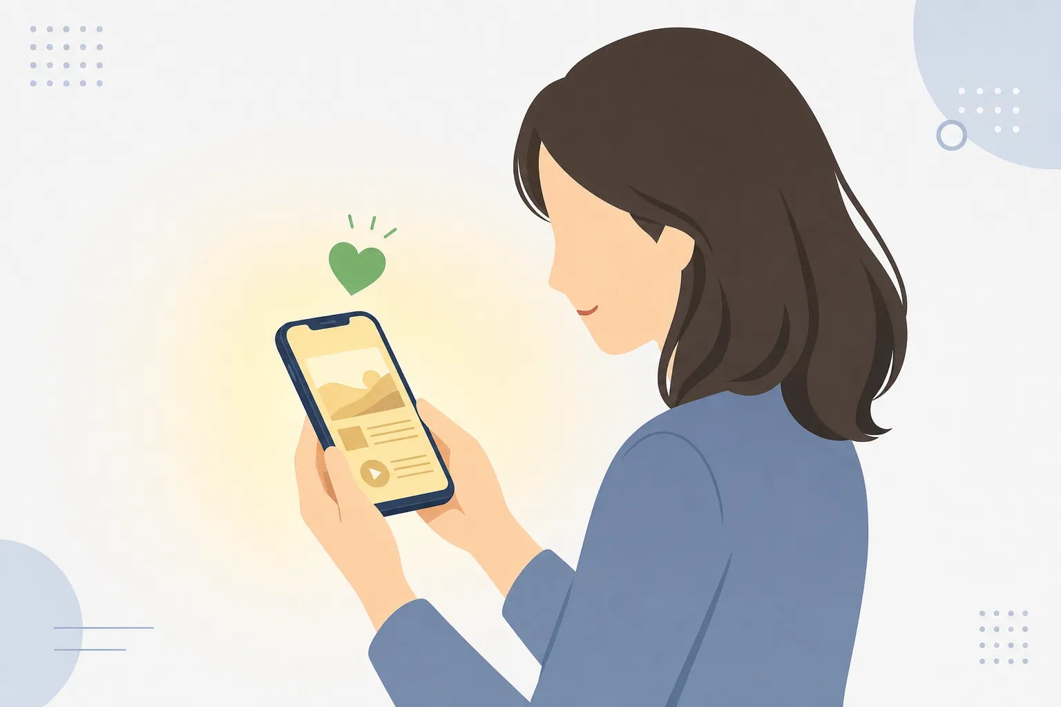 心が動かされた表情の読者イメージ、温かい雰囲気の横顔シーン