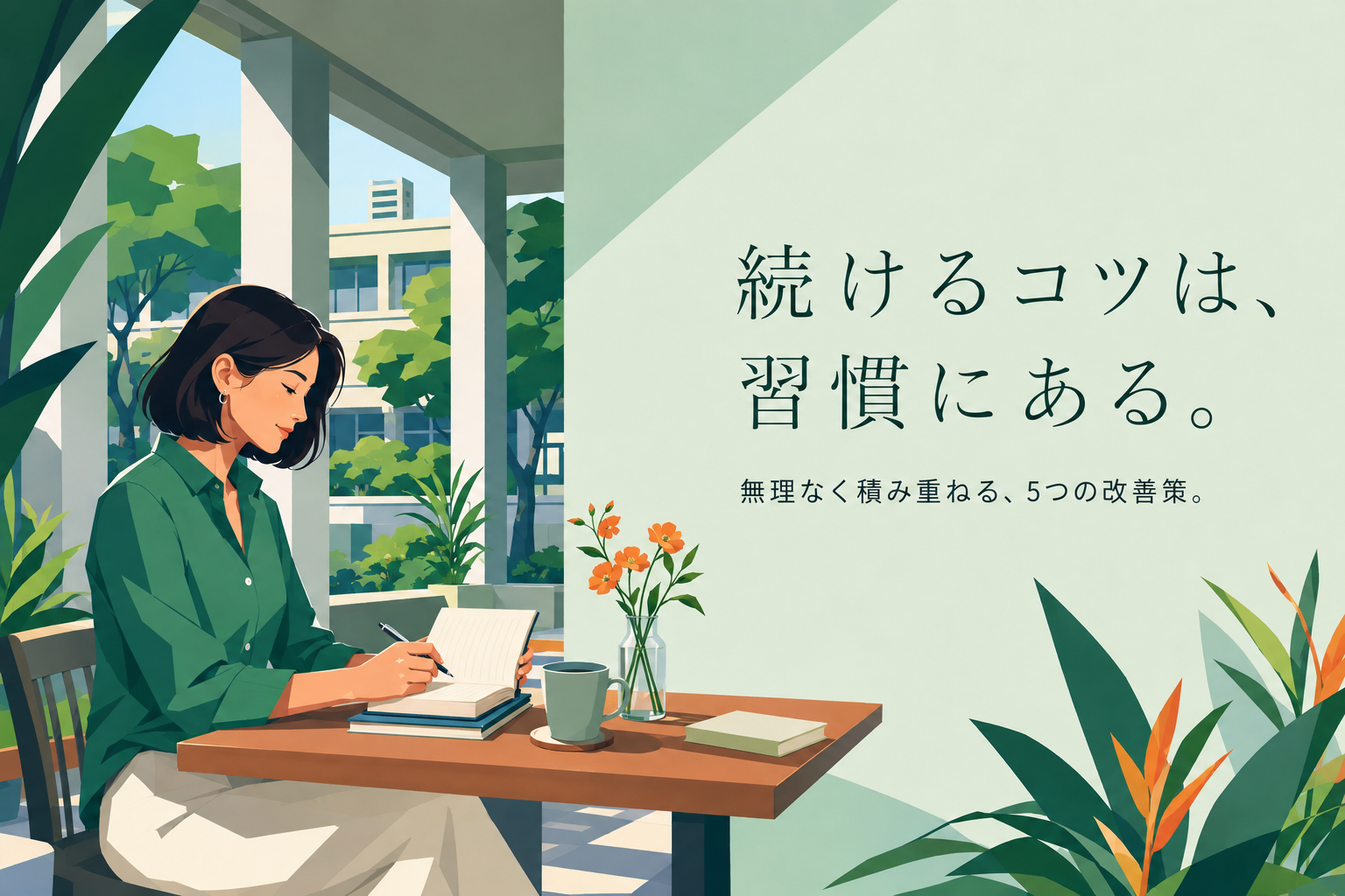 継続できない人の特徴と5つの改善策「習慣化のコツ徹底解説」