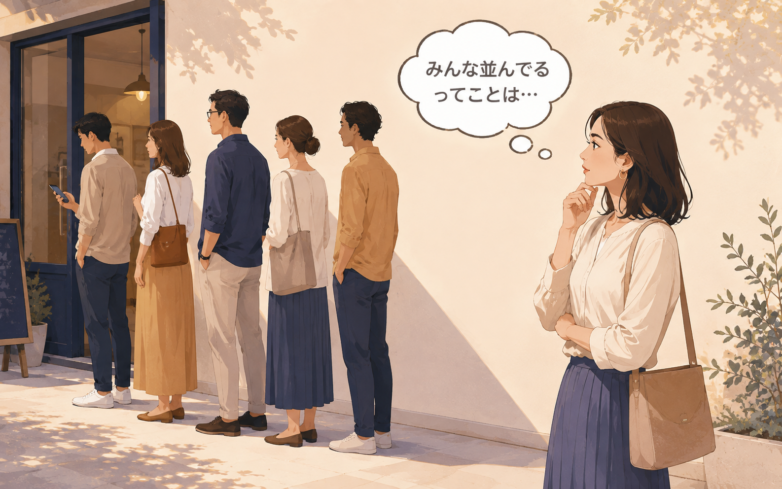 人気の商品に人が集まるバンドワゴン効果