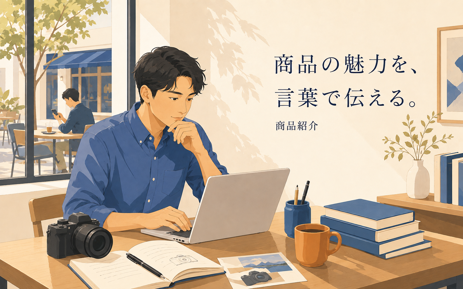 商品の特徴を調べて紹介記事を書き、読者に情報を届ける書き手