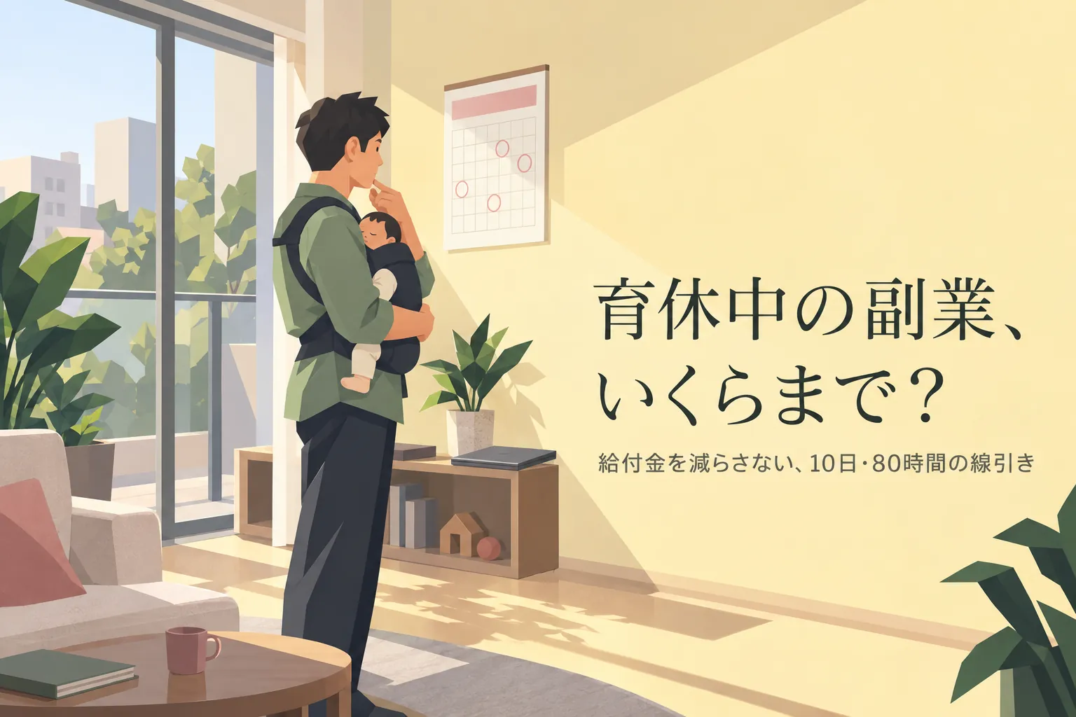 育休中の副業はいくらまで?給付金を減らさない稼ぎ方【2026年版】