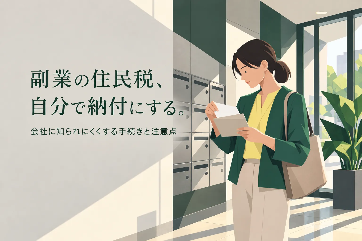 副業を会社にバレないようにするには?住民税の普通徴収の手続きをやさしく解説
