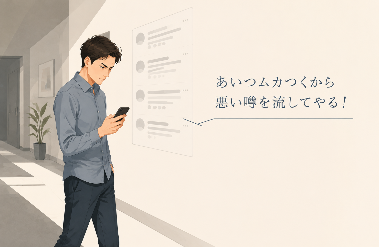 嫉妬による攻撃