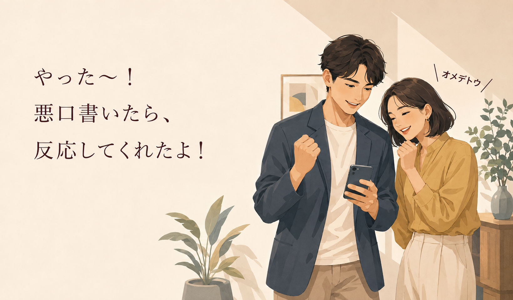 反応を楽しむ