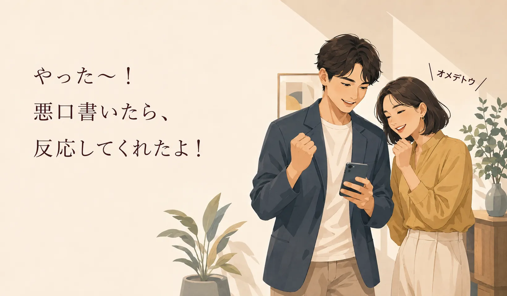 反応を楽しむ