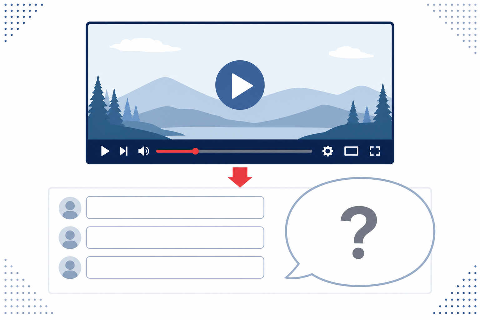 コメント欄が空白のYouTube動画のイメージ