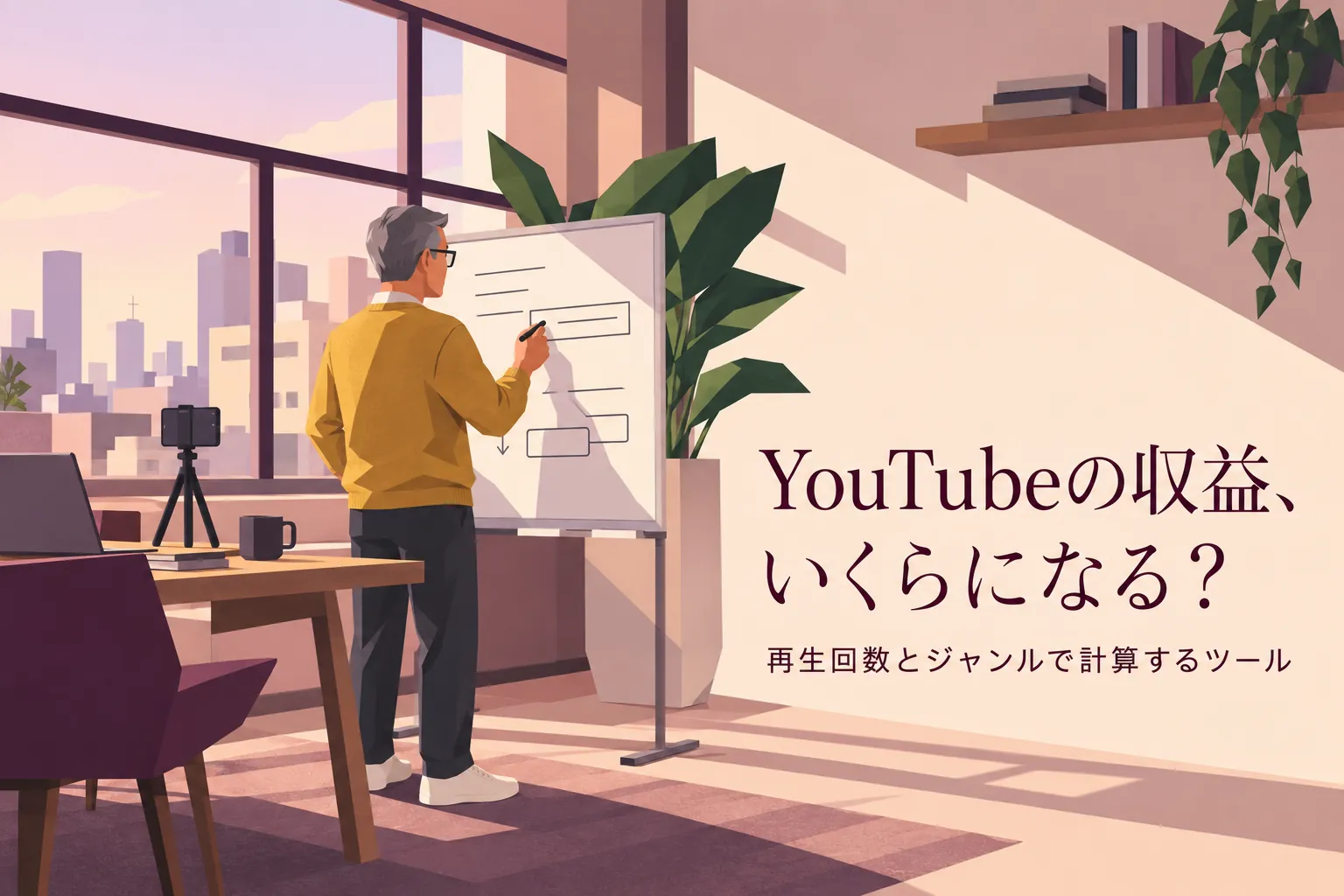 YouTube収益計算ツール|再生回数とジャンルから広告収益を試算