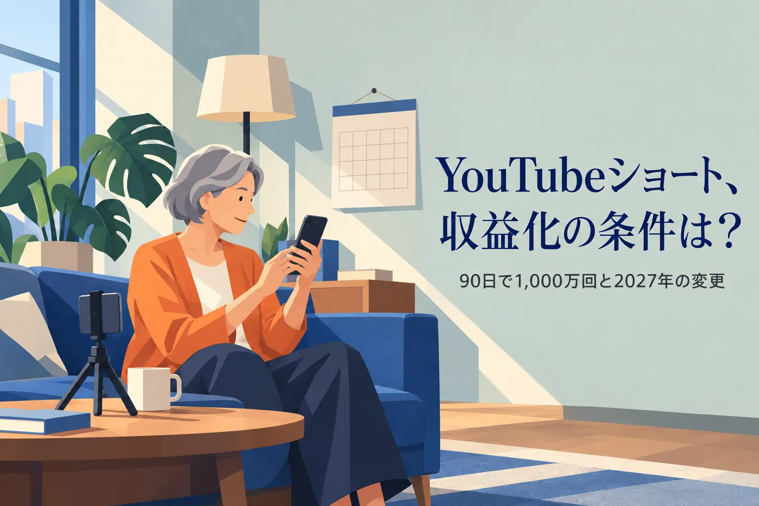 YouTubeショートの収益化条件｜2027年の変更とショートだけでは危ない理由